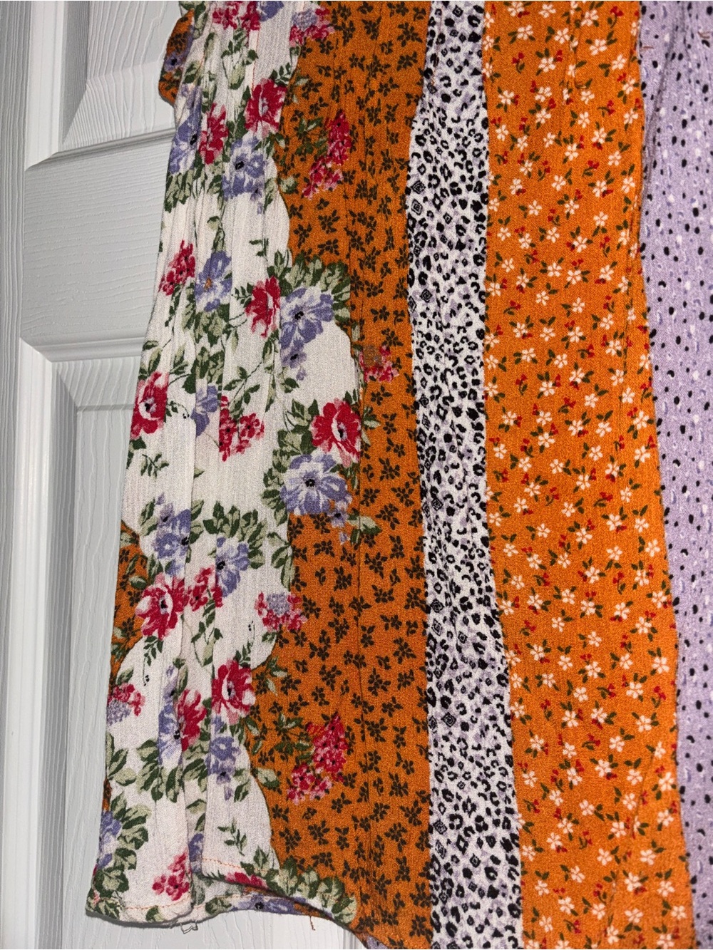 everleigh Multicolor Floral Patchwork Ruffle Tank - Picture 4 of 4